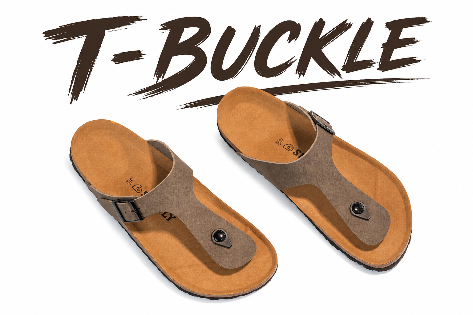 SNAILY SANDALS T-BUCKLE GREY