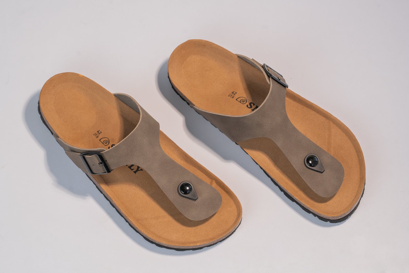 SNAILY SANDALS T-BUCKLE GREY - Image 2